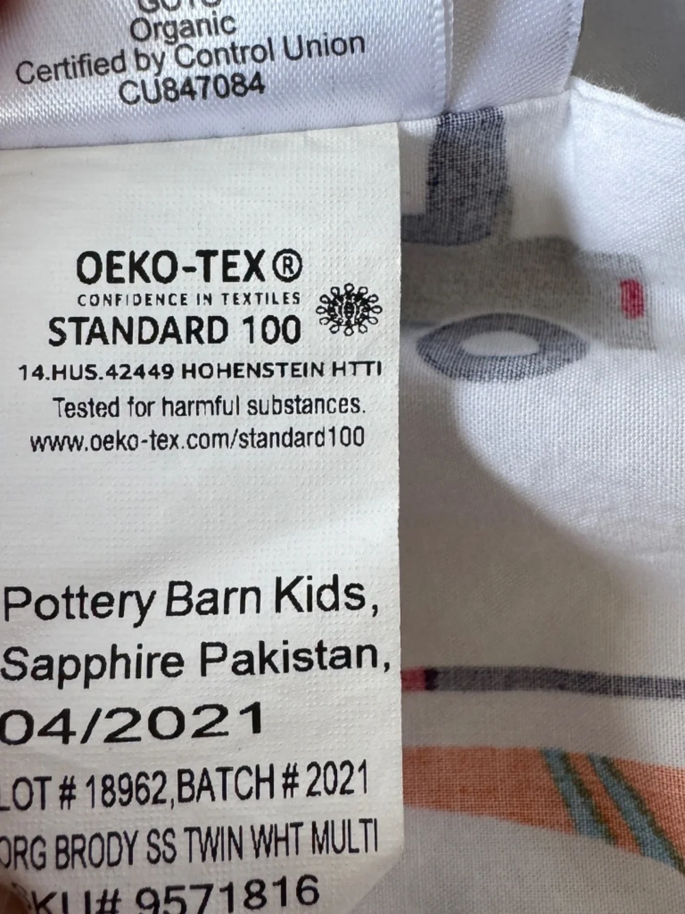 Pottery Barn Kids Twin Flat Sheet Planes Trucks Cars Organic Cotton